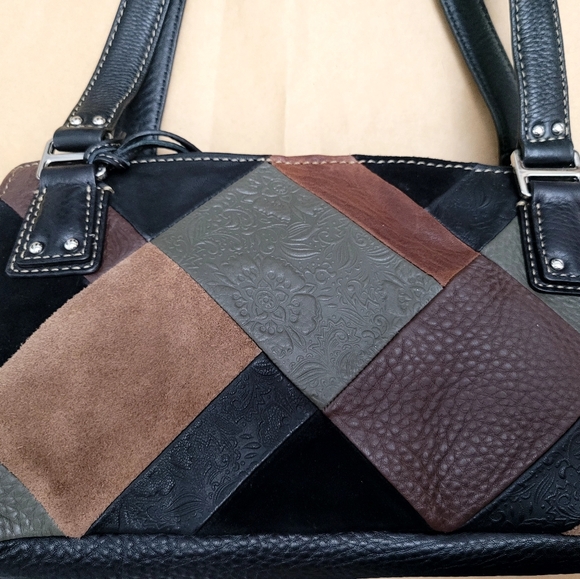 NWOT FOSSIL PATCHWORK BAG - Picture 10 of 15